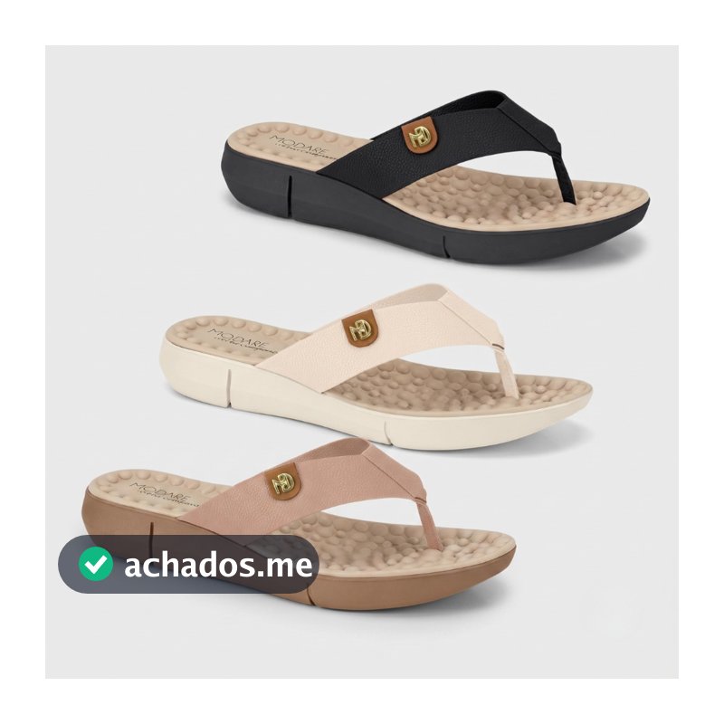 Chinelo Ortopedico Modare Feminino Esporao Massageador Macio Ultraconforto Promocao Original