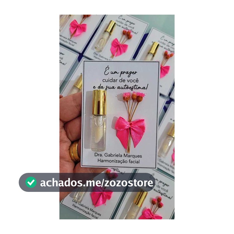 Lembrancinha Personalizada Mini Gloss | Brinde para Clientes | Autocuidado e Autoestima