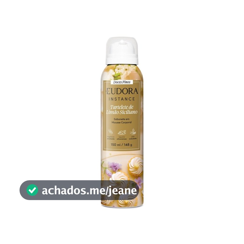 Instance Sabonete Mousse Corporal Tartelete de Limão Siciliano 150ml/148g