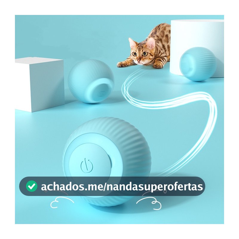 Gato Bola Brinquedo Elétrico Automático Rotação USB Recarga Brinquedos Interativos Interessante Gatinho Cão Acessórios
