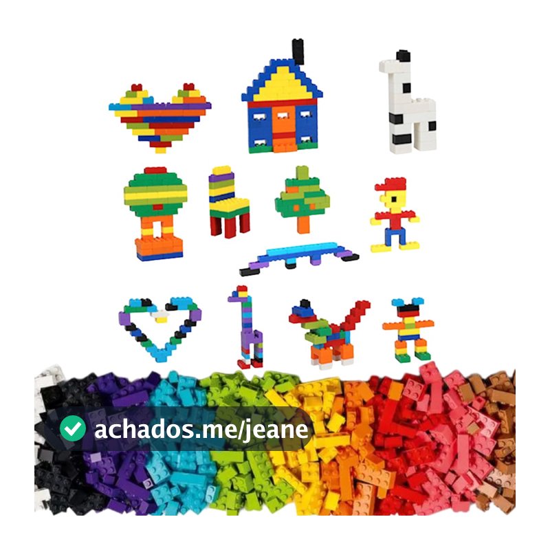 Brinquedo Blocos De Montar Educativo 500 Peças Castela