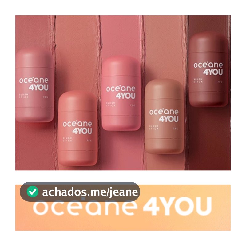 Blush Stick 4you Oceane 3 em 1 Escolha A Sua Cor ( Balloon,  Love Letter, Bubble, Picnic Ou Cake) - 7,5g