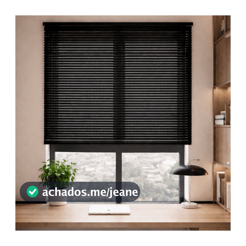 Persiana Horizontal PVC 25mm com Trilho Metálico - Persiana Pronta