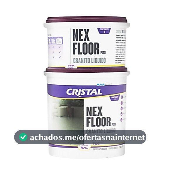 Granito Líquido Autonivelante Alta Resistência Nex Floor Piso 1,25Kg Acabamento - Cristal