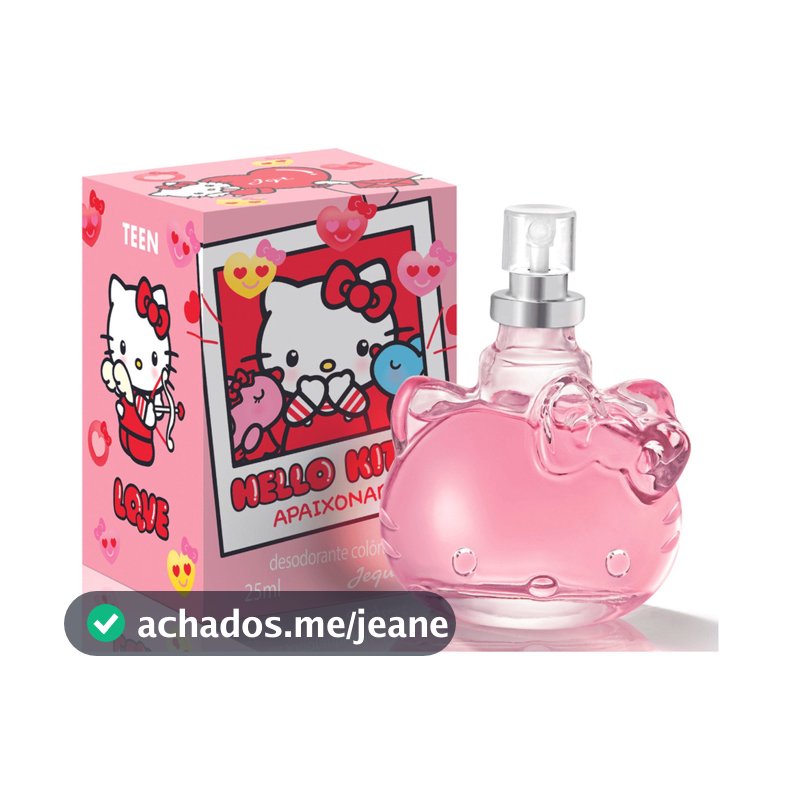 Perfume Hello Kitty Apaixonada 25ml Jequiti Original | Doce Marcante Infantil Teen Presente Perfeito