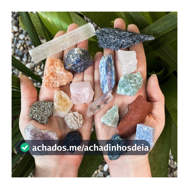 KIT DE CRISTAIS - VOCÊ ESCOLHE SEU KIT - Pedras Brutas Naturais
