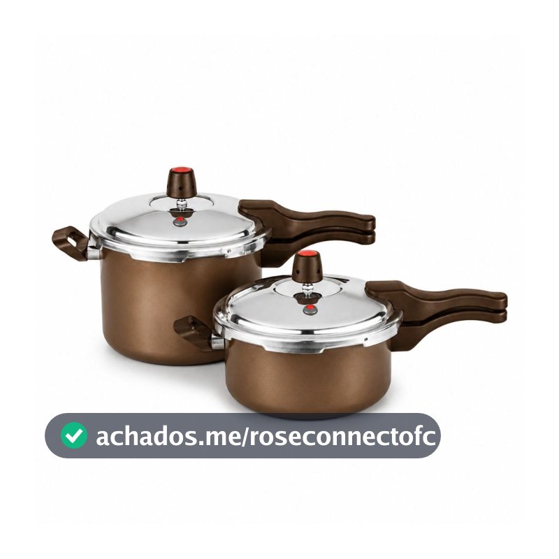 Panelas De Pressão Kit com 2 Unidades 4,5 Litros E 3 Litros Antiaderente