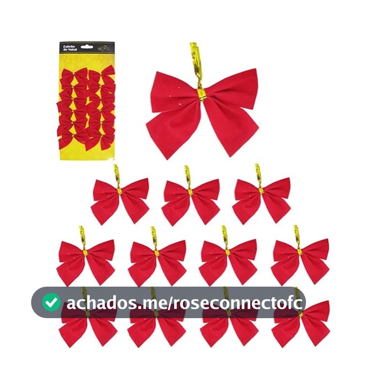 Kit 48 Laço Natalino Vermelho De Veludo De 5cm De Luxo Vermelho Veludo