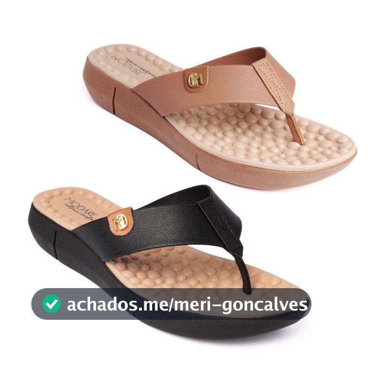 Chinelo Ortopedico Modare Feminino Esporão Massageador Macio Nude Camel