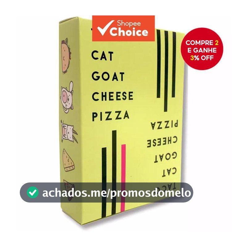 Novo Jogo de Família Taco Cat Goat Cheese Pizza Papergames