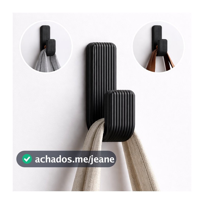 Cabide Gancho Adesivo Porta Pano De Prato Cozinha Suporte Porta Toalha Banheiro Fita Dupla Face 3M