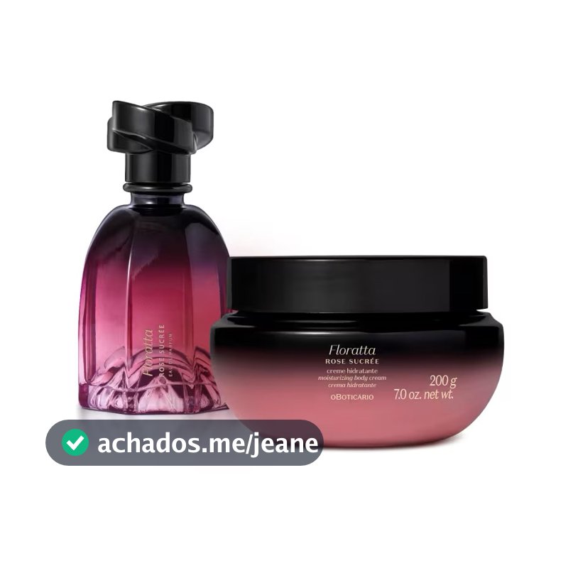 Combo Floratta Rose Sucrée: Eau De Parfum 75ml + Creme Hidratante Desodorante Corporal 200g