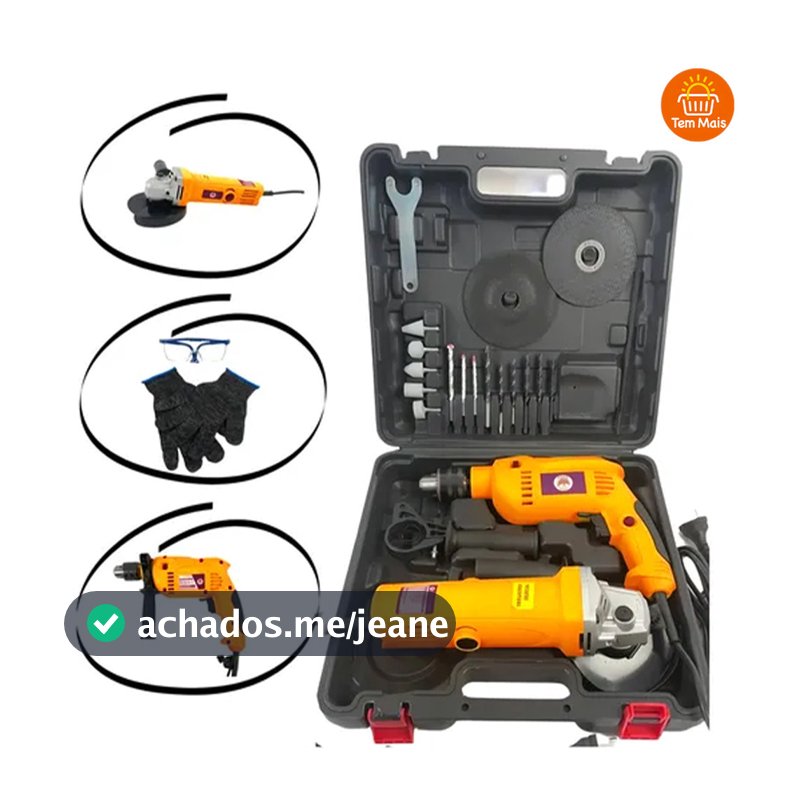 Kit Completo de 25 Peças Shell SH – Ferramentas Multifuncionais para Cortar, Moer Parafusos e Lixar