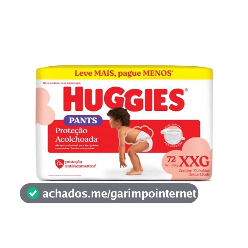 Fralda Huggies Supreme Care XXG Max 72 Unidades