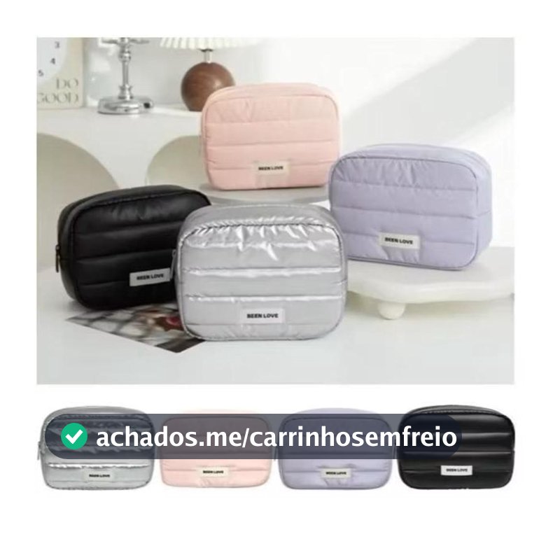Organizador de Produtos de Maquiagem Portátil para Bolsa - Estojo com Capacidade Angelina Shop