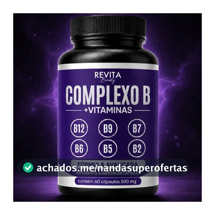 Complexo B Vitaminas B12 | B6 | B9 | Forma Ativa B6 B9 (Metilfolato) B12 (Metilcobalamina) 60 caps