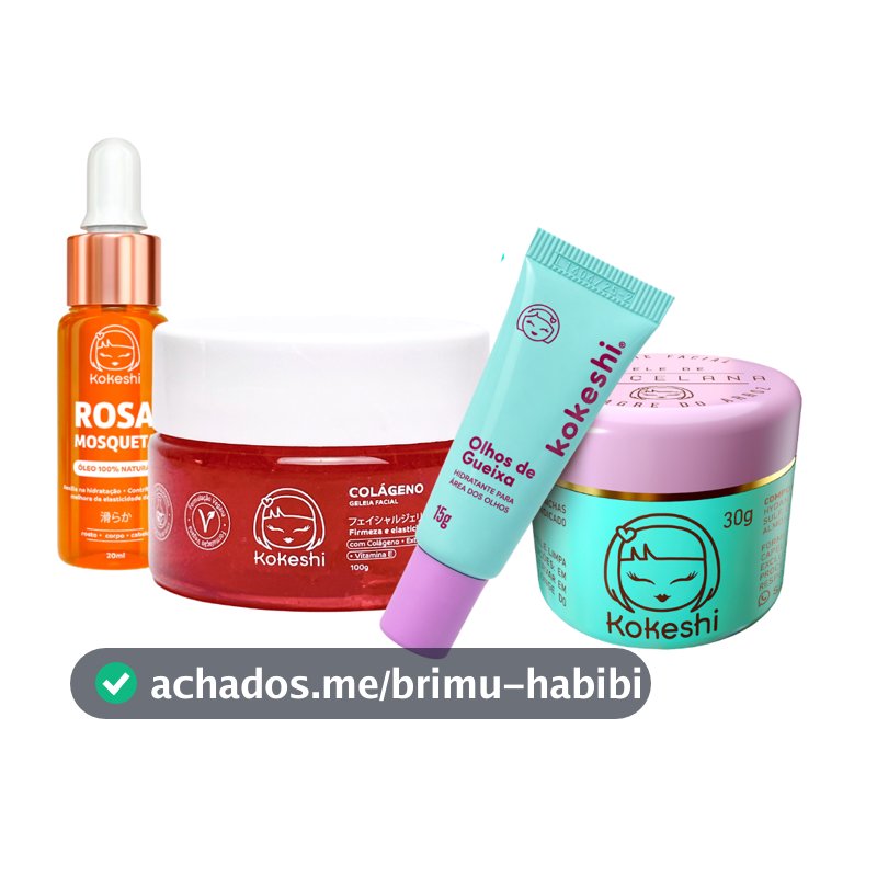Kit Renovadores Geléia de Colágeno Rosa Mosqueta Kokeshi