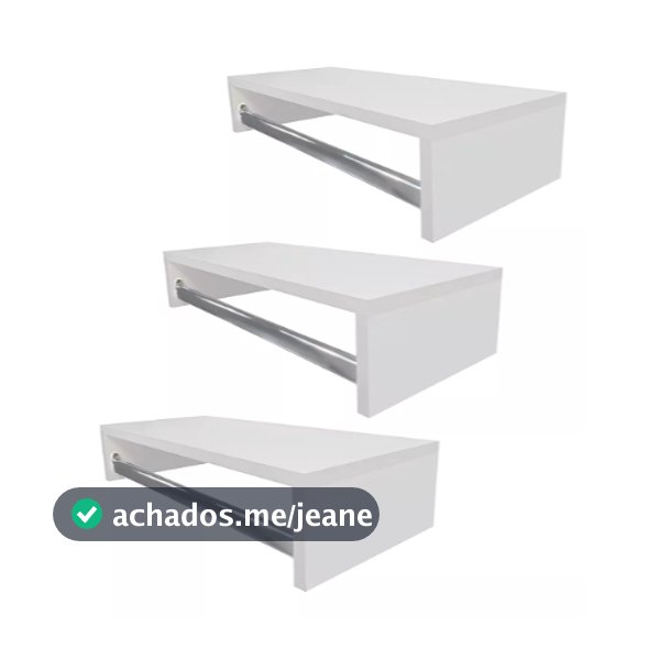 Cabideiro de Parede - Arara para Roupas 60 CM