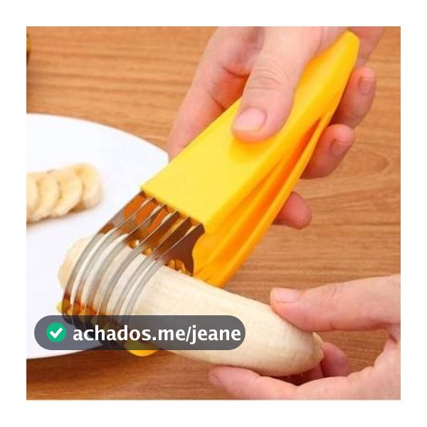 Cortador Fatiador DANTAS Banana Frutas Legumes Verduras Prático Cozinha Aço Inox Salada Fatiador Manual
