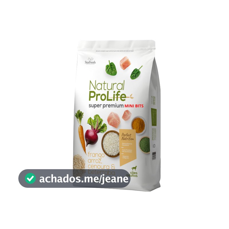 Ração Natural Pro Life Cães Raças Pequenas Super Premium 15 kg