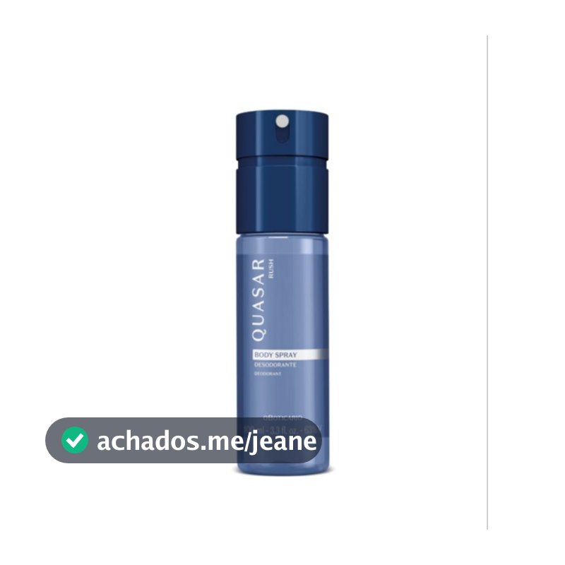 Body Spray Quasar Rush Masculino 100ml Boticário Envios Hoje