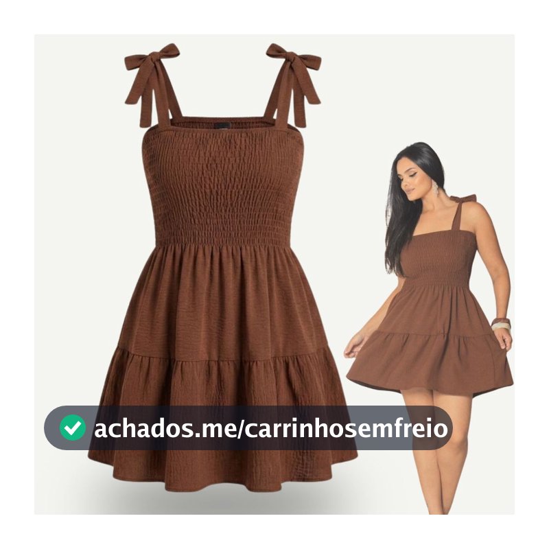 Vestido Curto Lastex Feminino Tecido Duna Verão Alça Amarração