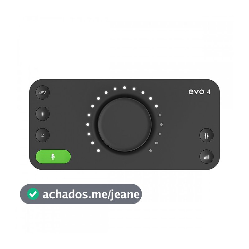 Audient EVO 4 interface de áudio USB Profissional 2x2 2 Prés