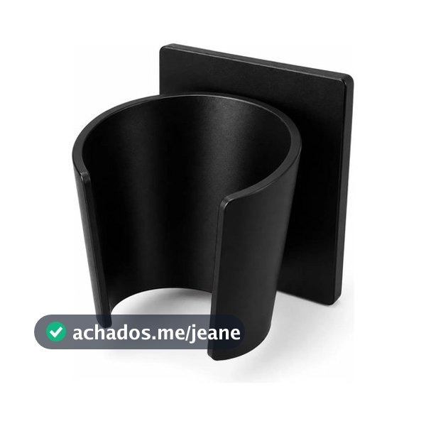 Suporte De Parede Para Secador De Cabelo Universal Preto com furo/3m preto