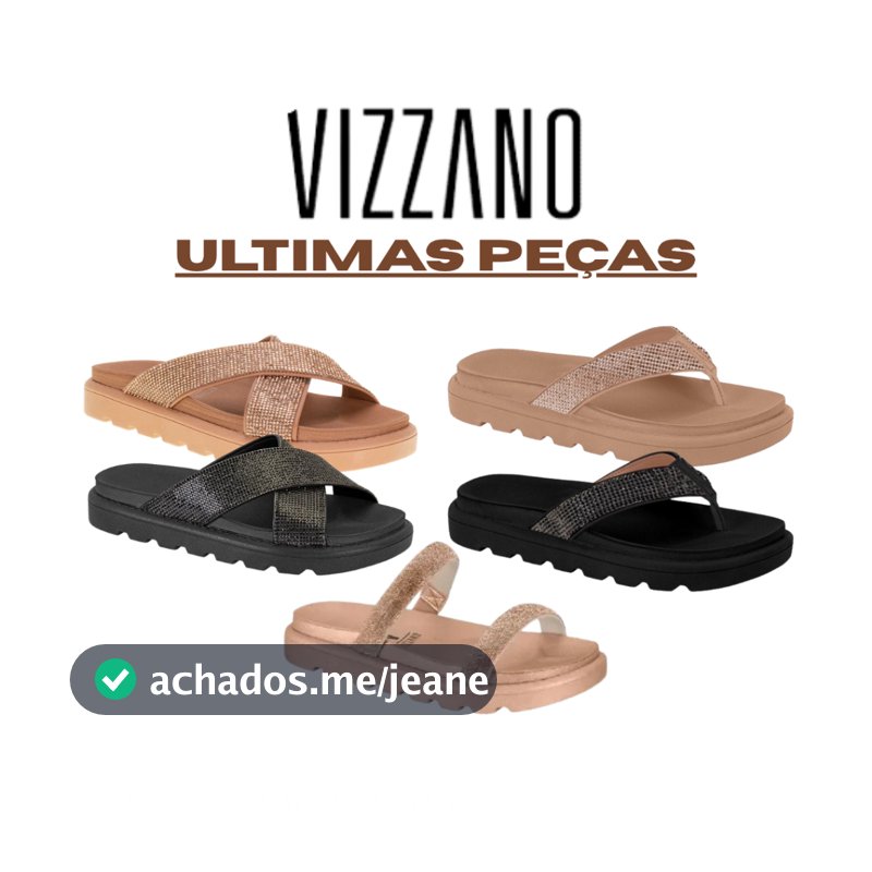 ÚLTIMOS PARES Papetes Vizzano Tratoradas – Mega Conforto + Estilo em Promoção Relâmpago