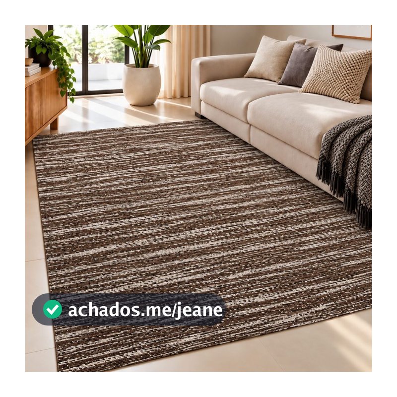 Tapete Jacquard Antiderrapante 1x1,40m e 2x1,40m para Sala e Quarto Sem Pelos