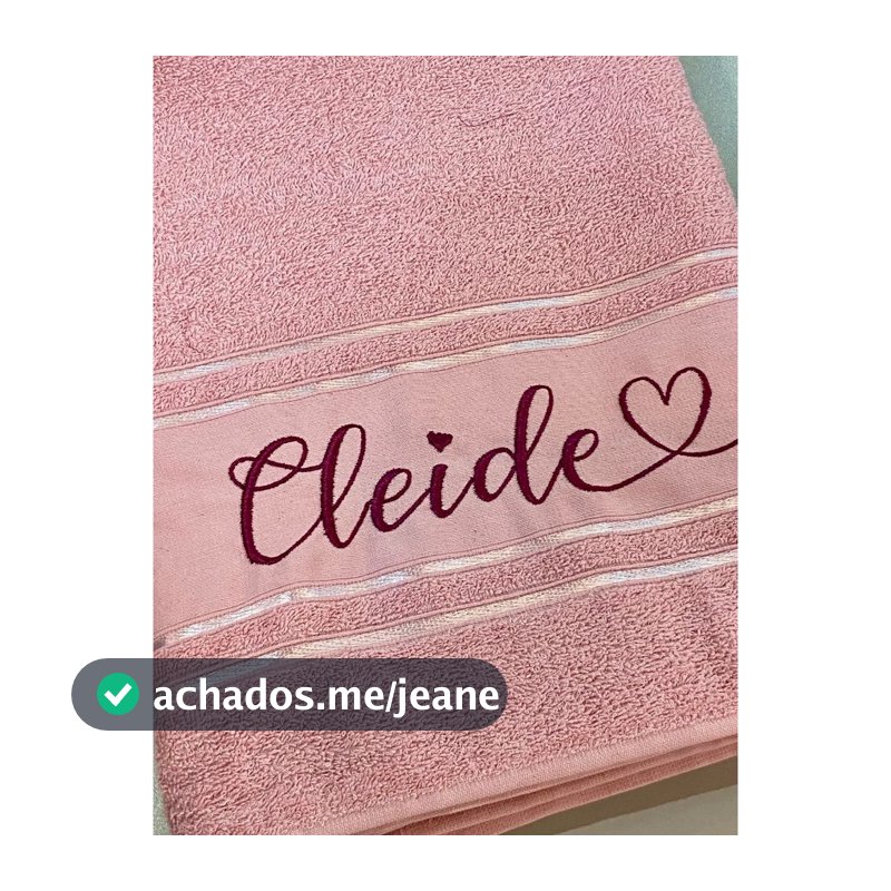 Toalhas de Banho Camesa Bordada com Nome Personalizado Ótima Opção Presente