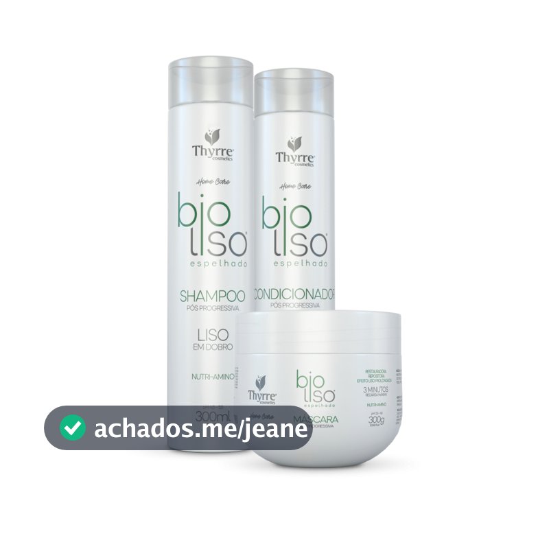 Kit Home Care Bio Liso – Manutenção Capilar e Brilho Intenso – 3 Peças