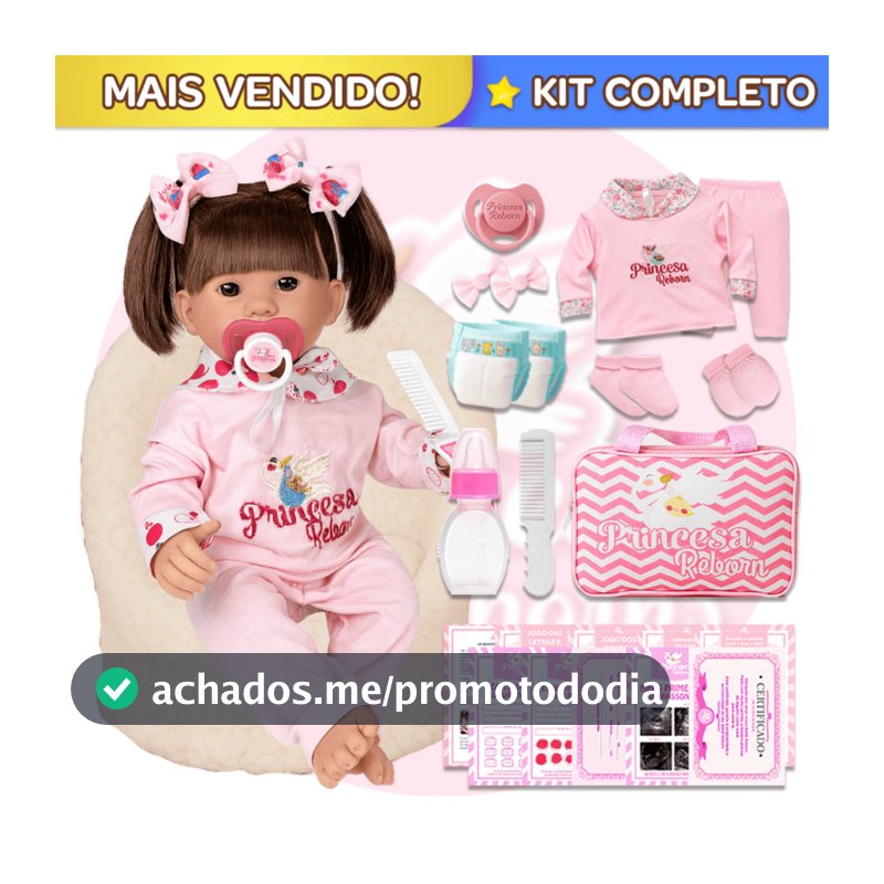 Bebê Reborn 100% Silicone Realista Boneca Barata Completa