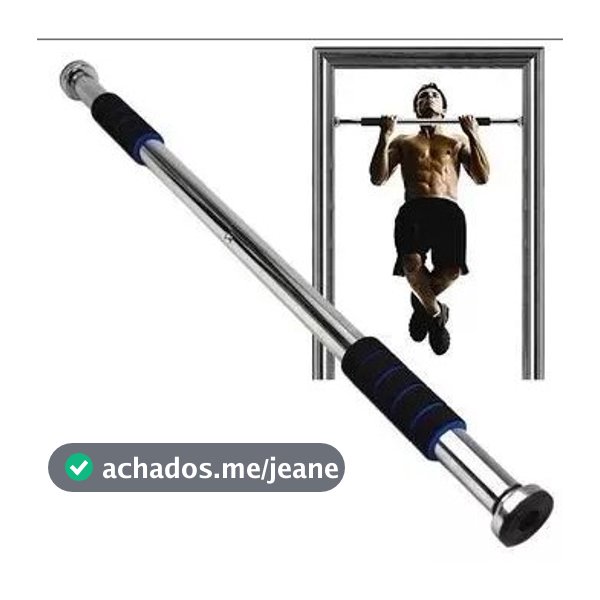 Barra Fixa Flexão Porta Apoio Regulável 64 a 100 Cm