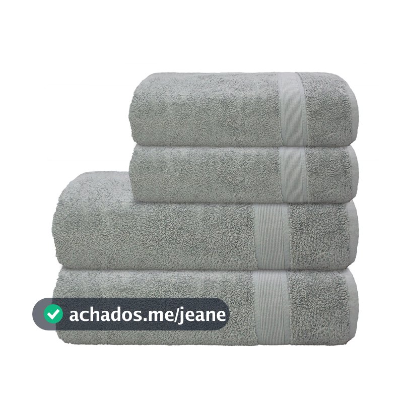Toalha de Banho Grande Camesa Ícone Kit 4 Peças 100% Algodão 500g Banho e Rosto