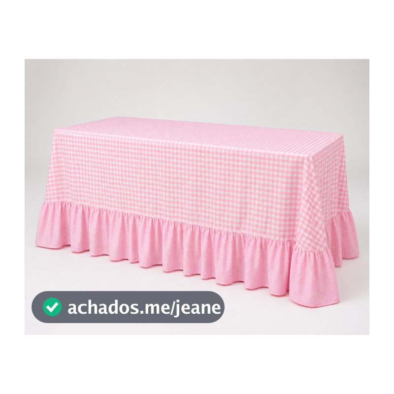 Toalha de mesa xadrez rosa para festa em 4 quatro tamanhos tecido premiun decoração afetiva