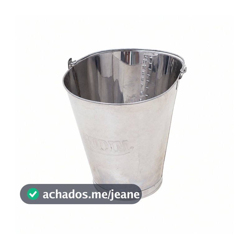 Balde de Ordenha 15 Litros em Aço Inox Graduado Durável e Ideal para Tirar Leite - Gudim
