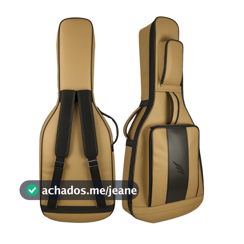 Capa Semicase Violão Clássico Folk Sierra Sag200 Couro Ecológico Hard Case