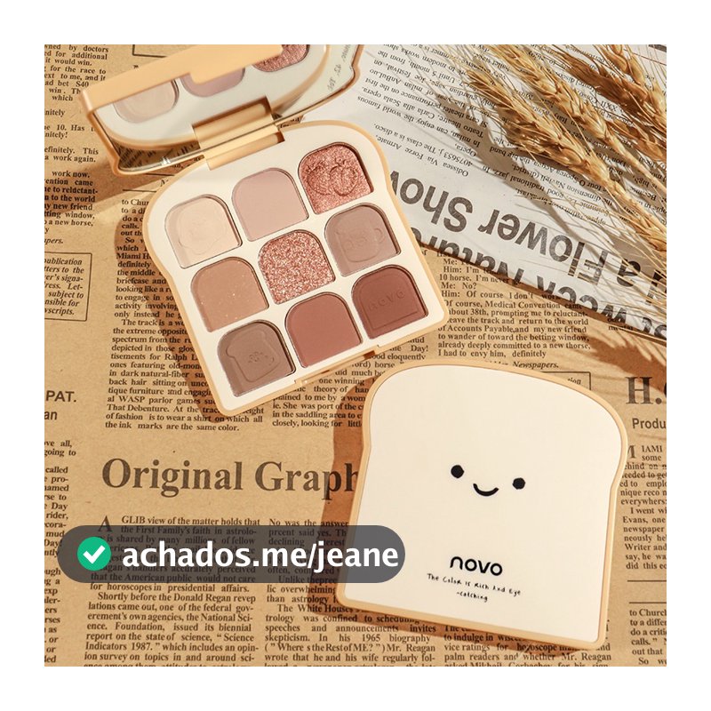 NOVO Brinde 9 Cores Paleta De Sombras Foscas Peroladas/Olho/Maquiagem Feminina/Cosméticos/Duradoura/Natureza