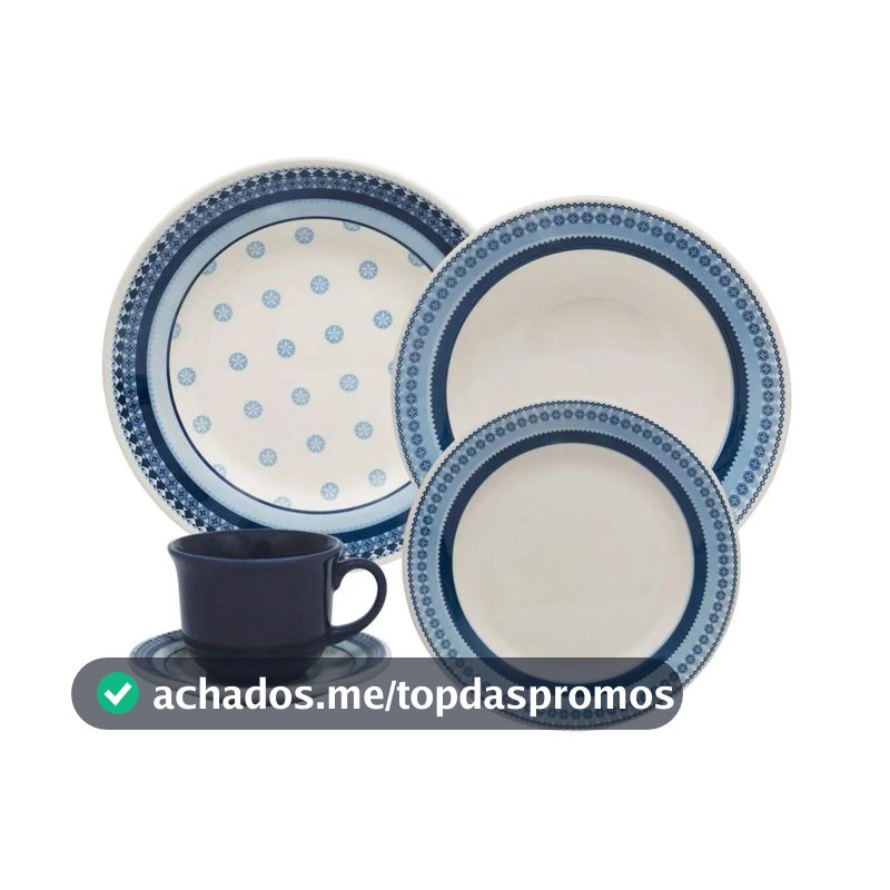 Aparelho de Jantar e Chá 20 Peças Biona de Cerâmica