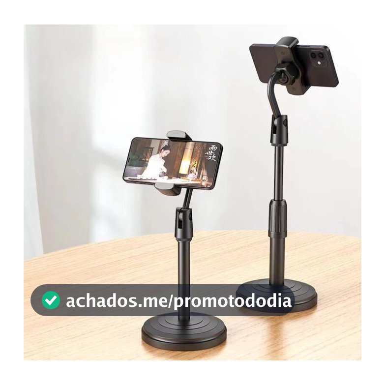 Suporte Tripé Celular Smartphone De Mesa Escritório 360º