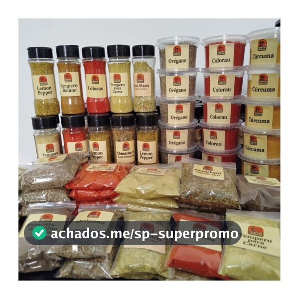 Kit com 20 Temperos e Condimentos Naturais em Sachês Sem conservantes Envio Rápido