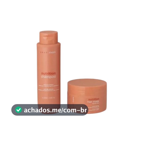 Kit Braé Stages Nutrition Shampoo Máscara (2 produtos)