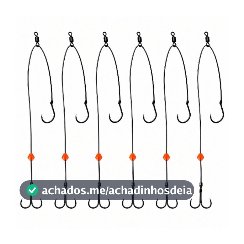 Kit 6 Chicote Balancinho Para Pesca de Tilápia Pacu Curimba Carpa
