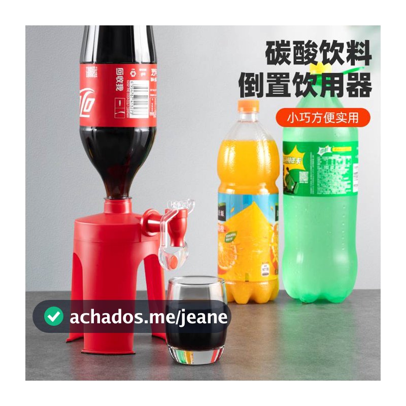 Dispensador de bebida para bebidas carbonatadas Garrafa de bebida plástica Bebedouro invertido com torneira para Cola