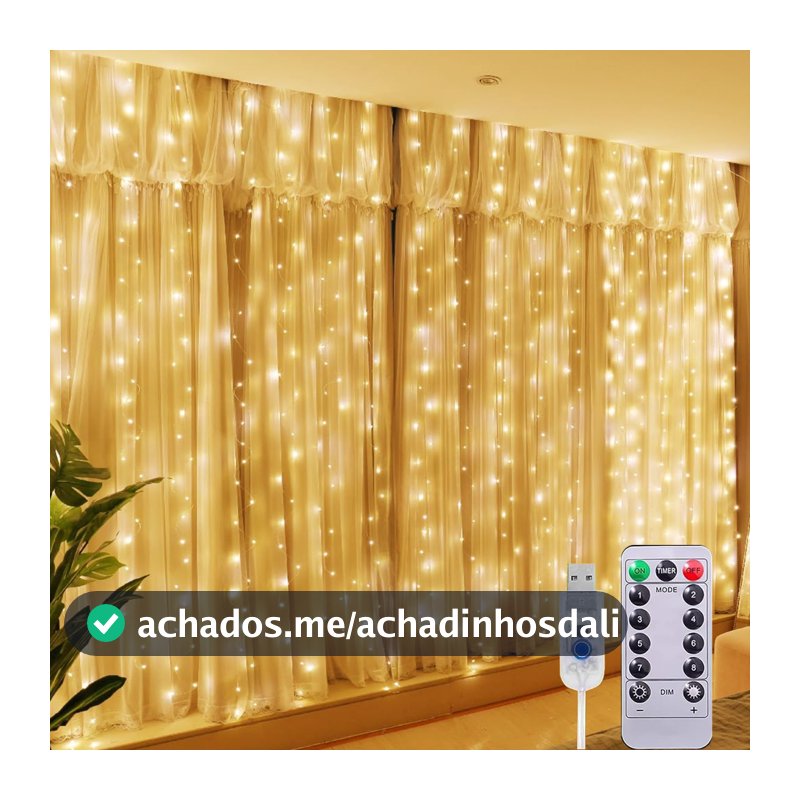 600 LED Cortina 6x3 led pisca luz romântica para casamento de natal ao ar livre Branco Quente + Branco Frio