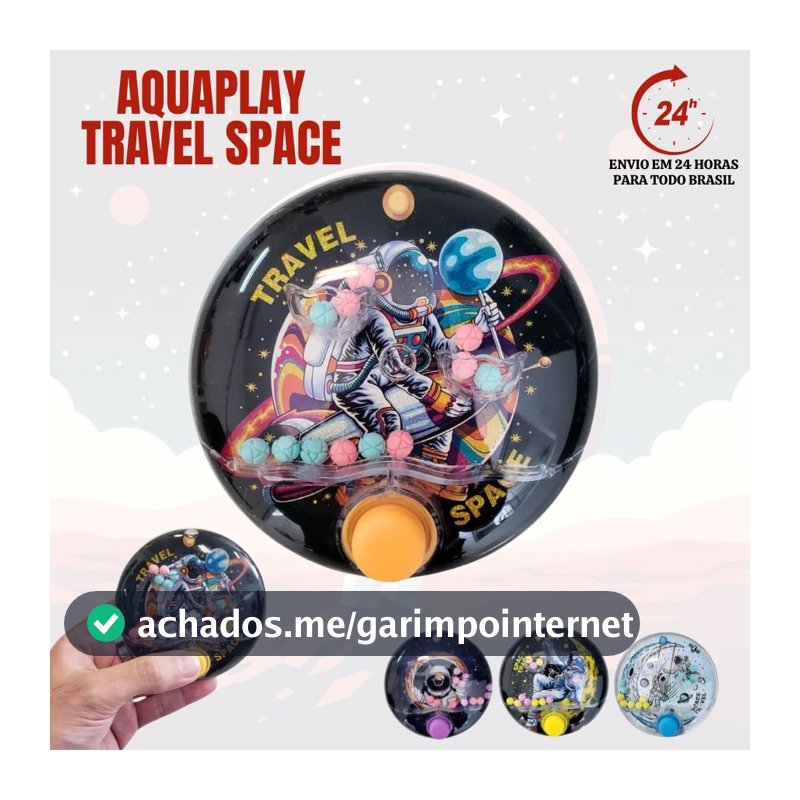 Brinquedo Water Game Aqua Play Jogo Retro Astronauta Brinquedo Jogo de Argolas