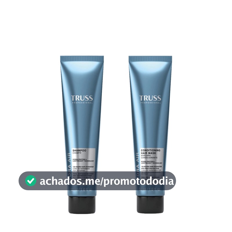 Kit TRUSS Hydra Air - Shampoo 50ml + CondMask Máscara Condicionante 50ml