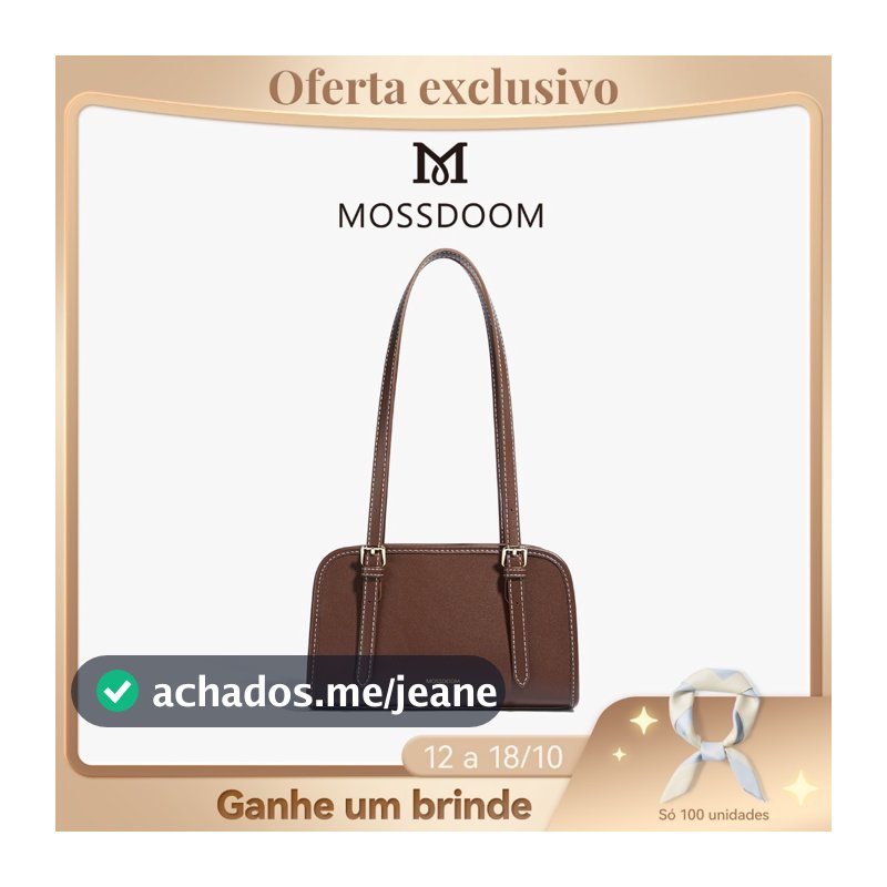 MOSSDOOM Renee – Bolsa de Ombro Leve, Casual e Versátil com Alça Ajustável, Ideal para o Dia a Dia, Trabalho e Passeios