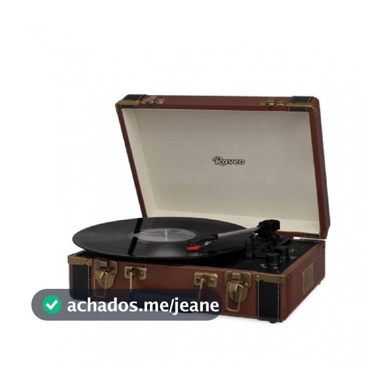 Vitrola Sonetto Com Toca-Discos Reproduz e Grava MP3 Raveo